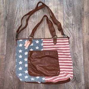 Mudd American Flag Messanger Bag